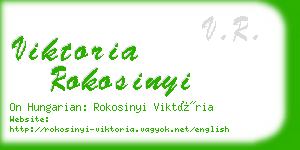 viktoria rokosinyi business card